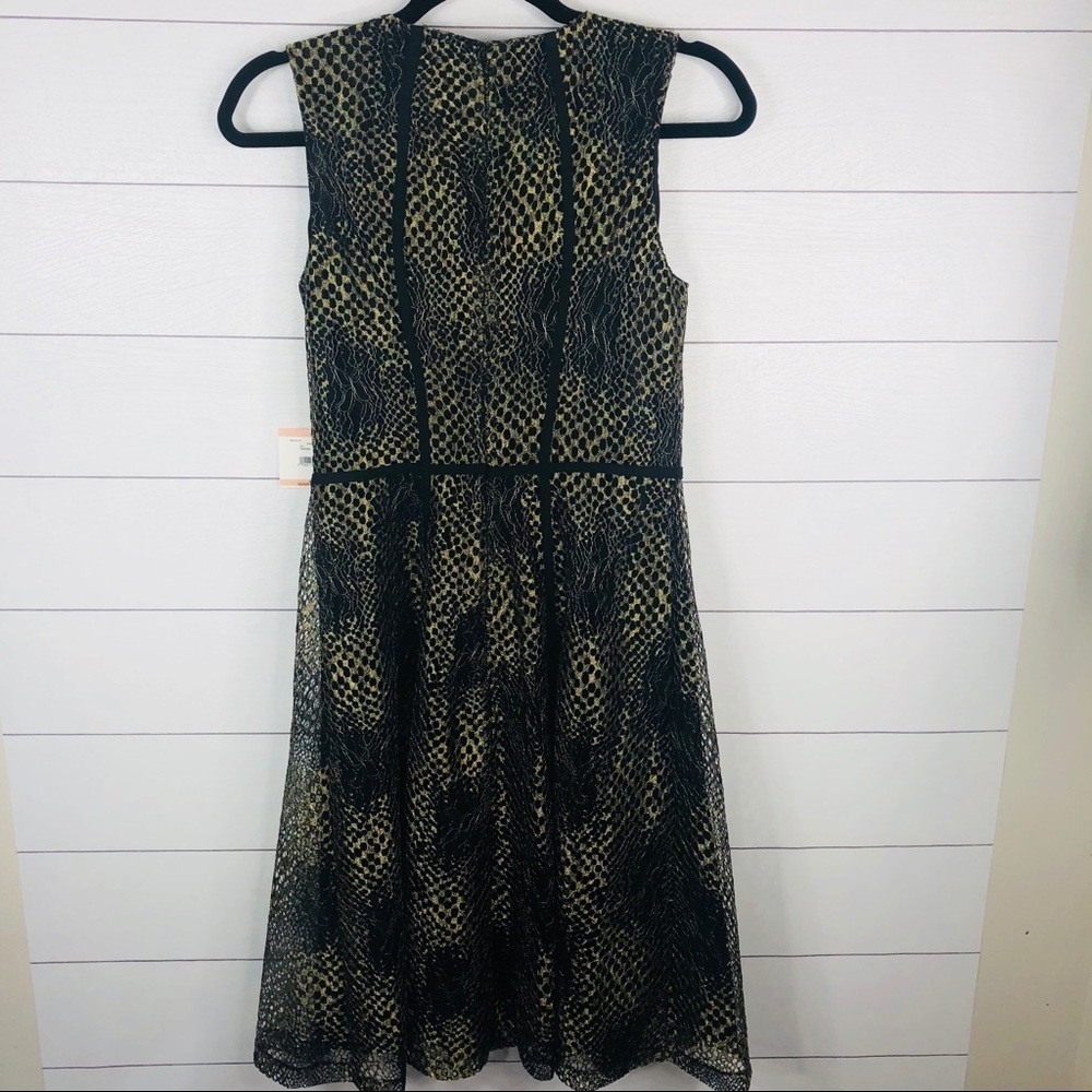 [Anne‎ Klein] Sleeveless Lace Fit-and-Flare Dress - Picture 6 of 8